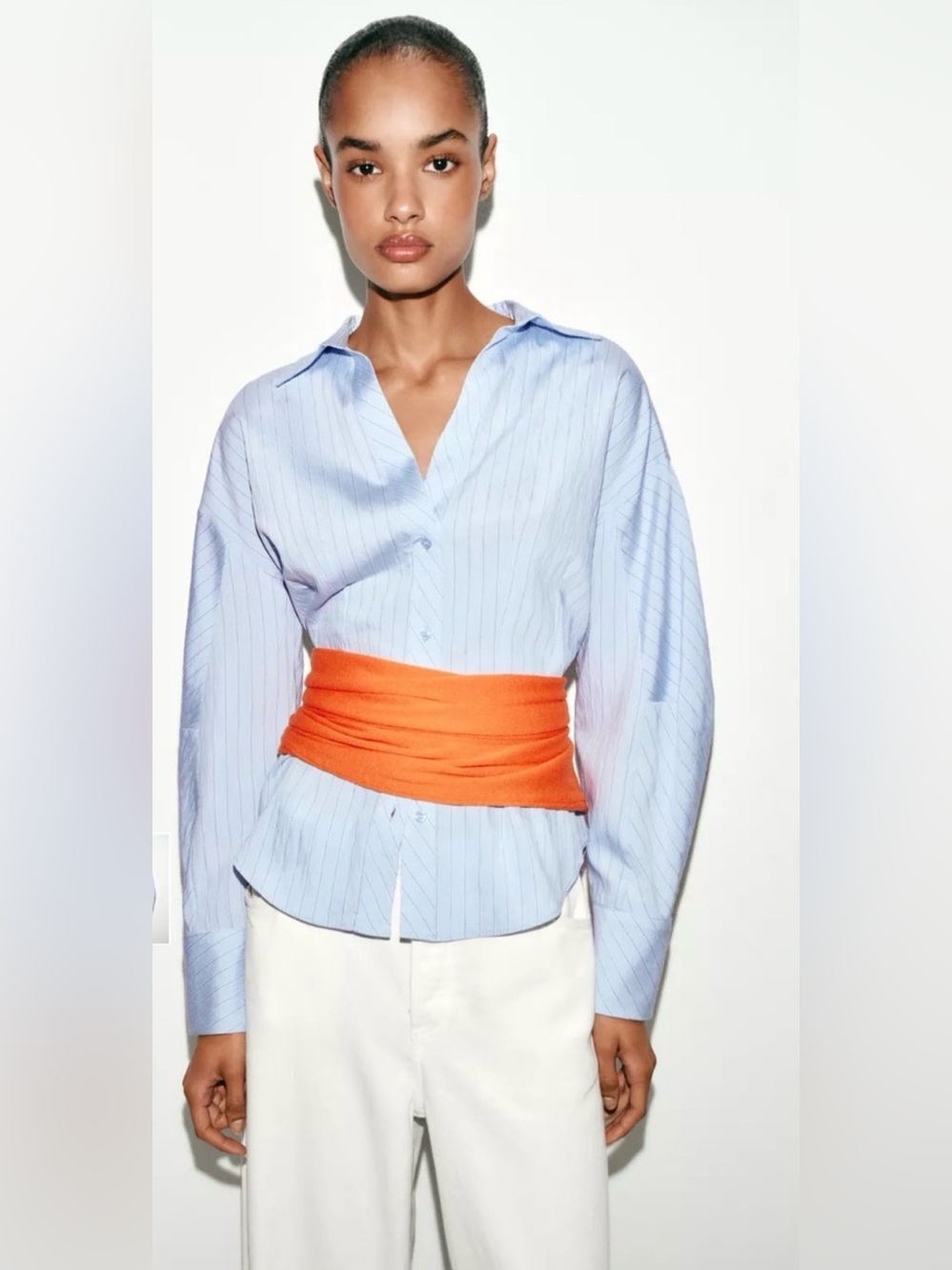 NWT Zara Fitted Stripe Shirt {$55.90} - Picture 3 of 5